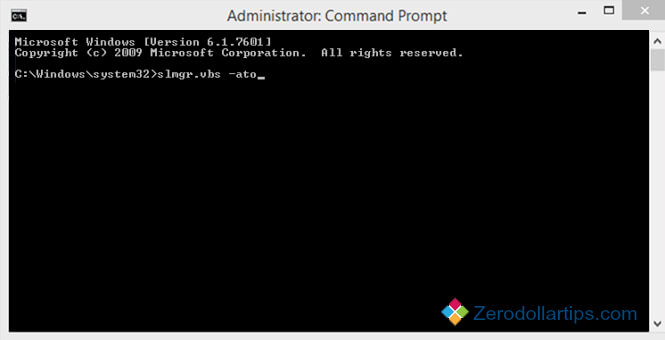 Nhập lệnh vào Command Prompt