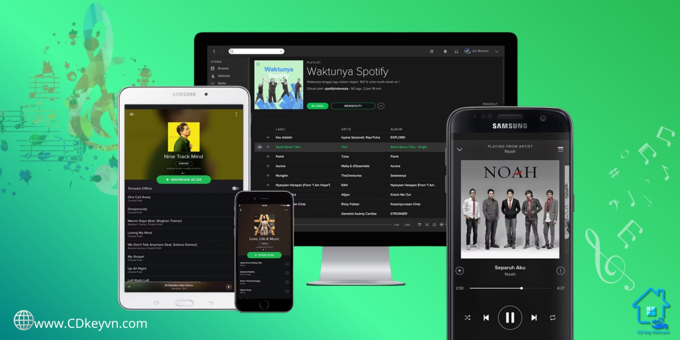 Đăng ký gói Spotify Premium để trải nghiệm nghe nhạc hấp dẫn 