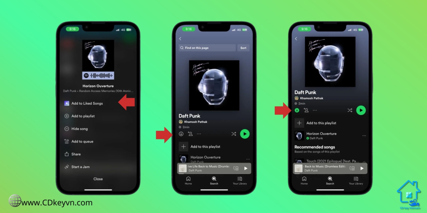 Tải nhạc ngoại tuyến trên Spotify cho iPhone