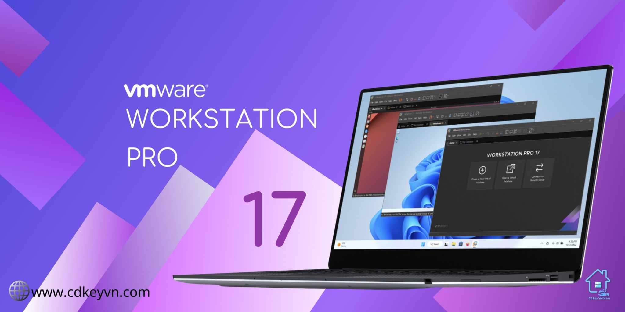 VMware Workstation 17 Pro - CD Key Vietnam