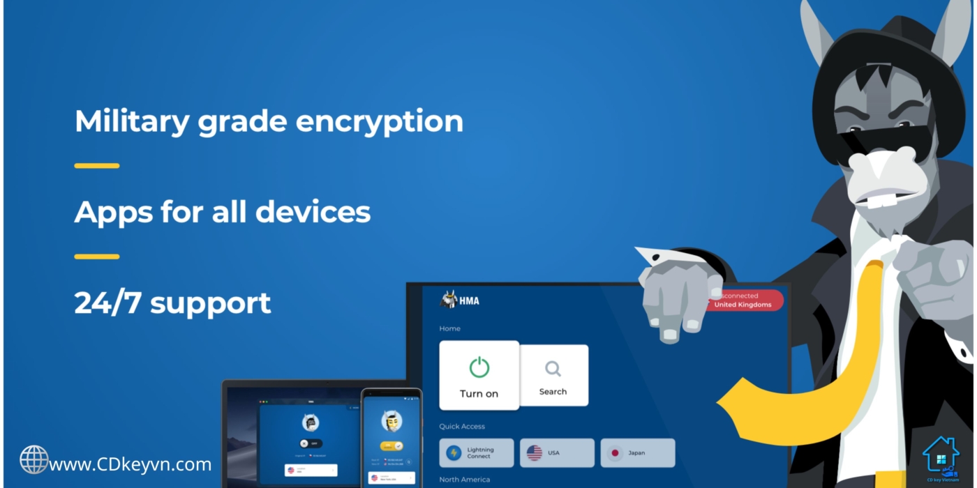 HideMyAss VPN - Bảo vệ quyền riêng tư của bạn trực tuyến – dễ dàng, nhanh chóng và ở mọi nơi.