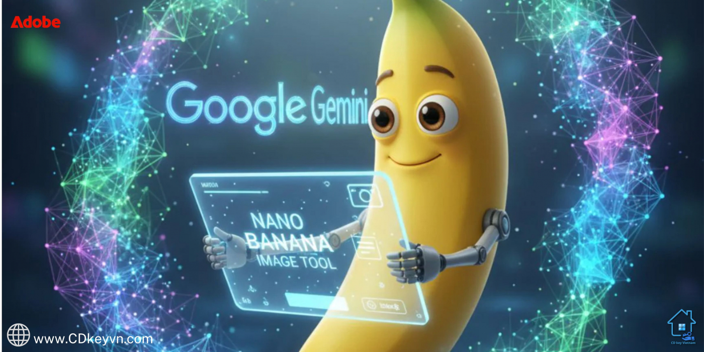 Gemini Banana – Trợ lý AI hỗ trợ sáng tạo hình ảnh, tích hợp linh hoạt cùng các công cụ Adobe.